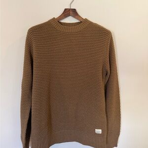 Jack & Jones Men's Crewneck Sweater in Honey Brown